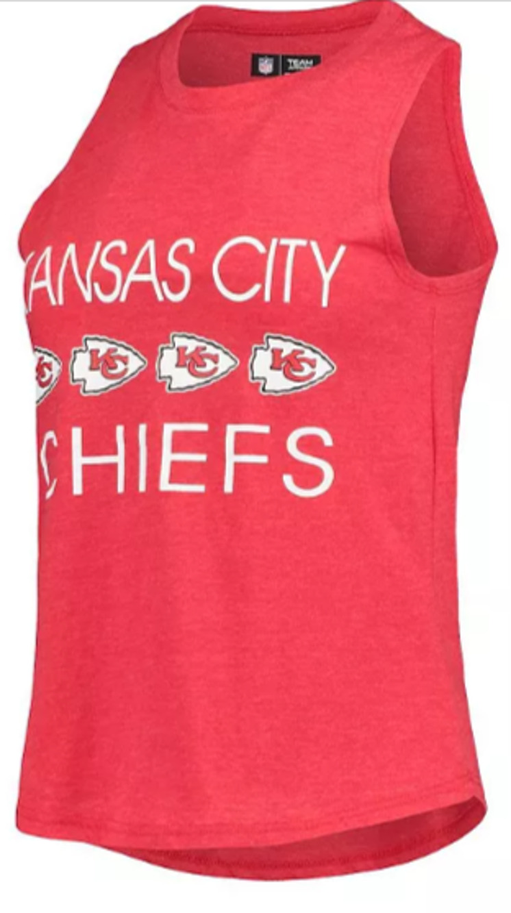 NFL Team Apparel Women's Sleeveless Kansas City Chiefs Tank M 6-10
